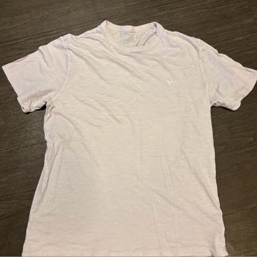 American Eagle Outfitters Light Gray Short Sleeve Tee
